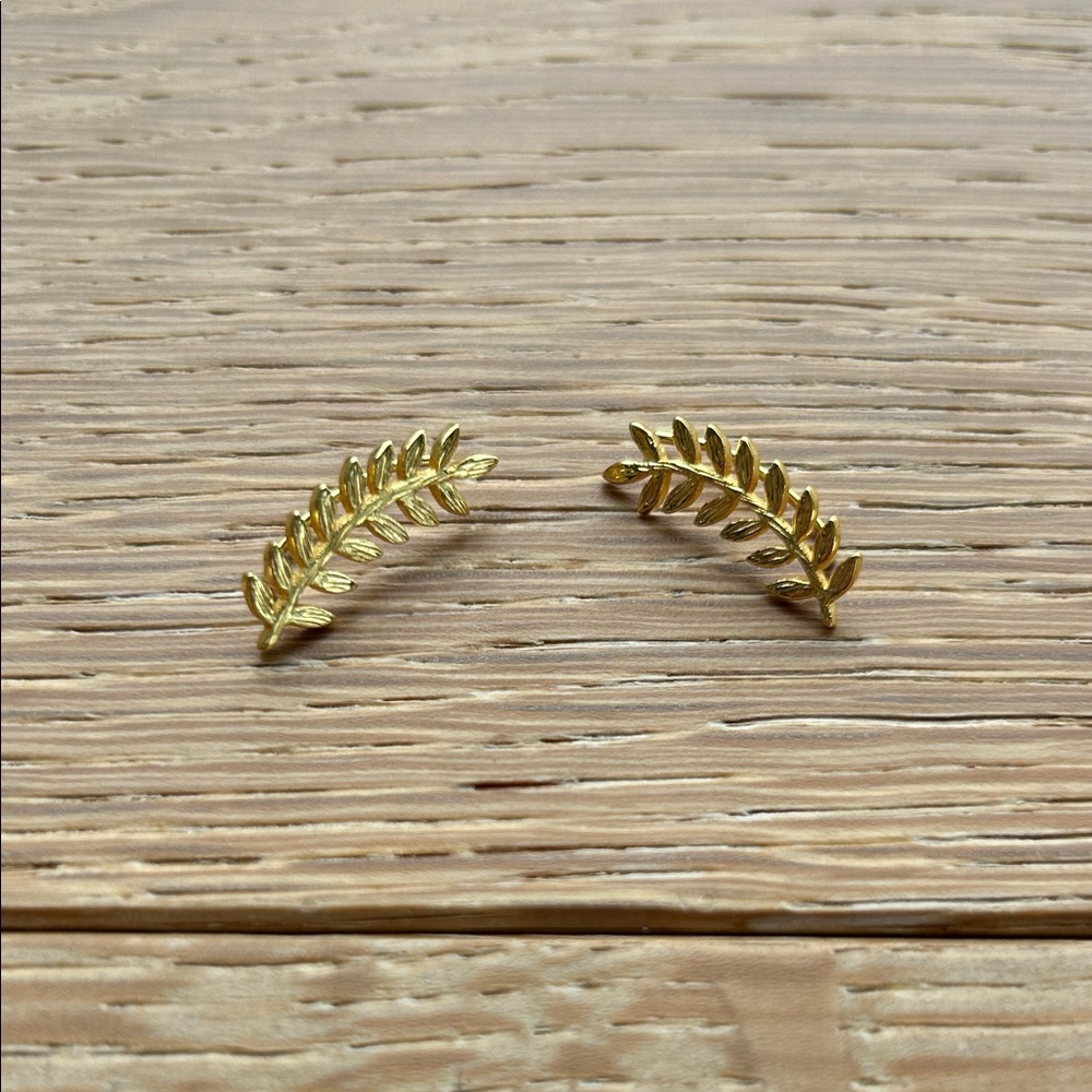 Gold Leaf Earrings
